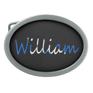 Any name overlaid on Scottish Flag bbcnt Belt Buckle