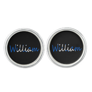Any Name overlaid on Scottish Flag clcnt Cufflinks
