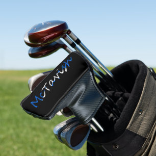 Any Name overlaid on Scottish Flag pct Golf Head Cover