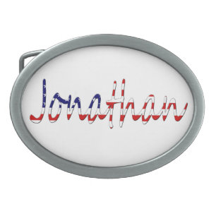 Any Name Overlaid On USA Flag bbcnt Belt Buckle