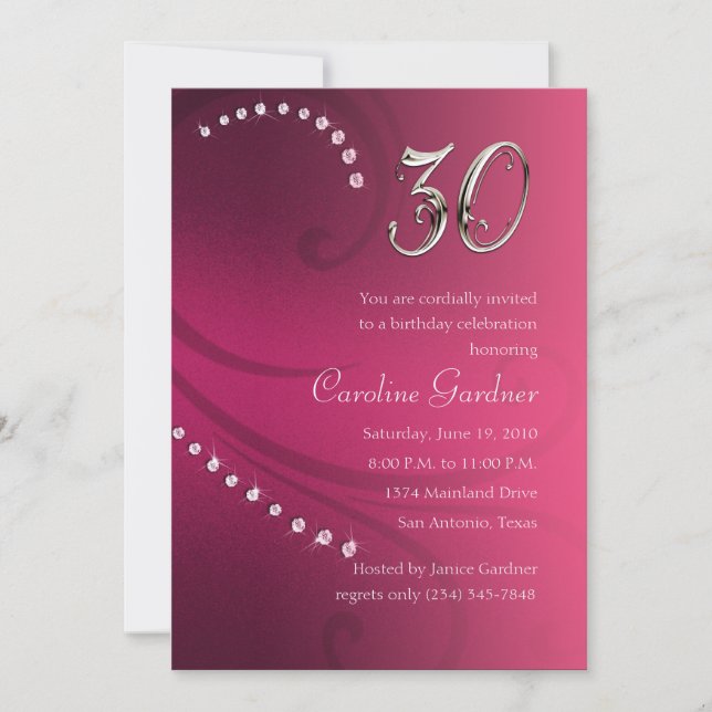Any Number Birthday Invitation (Front)
