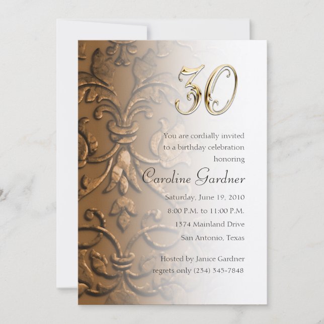 Any Number Birthday Invitation (Front)