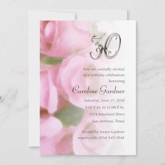 Any Number Birthday Invitation (Front)