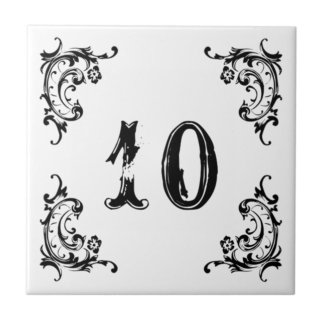 ANY NUMBER Marble Door Tile (Front)