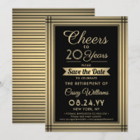 ANY Number Retirement Party Cheers Black and Gold