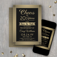ANY Number Retirement Party Cheers Black and Gold