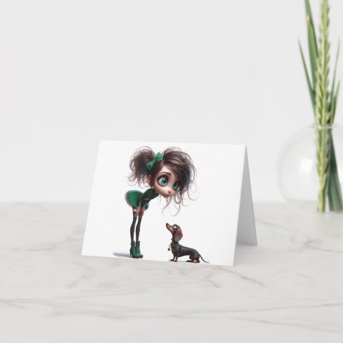 Any Occasion Animated Dachshund Card