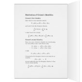 Any occasion card: Vector calculus identities Cards (Inside (Left))