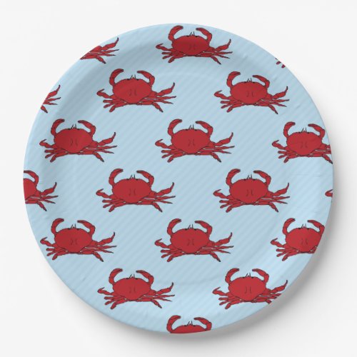 Any occasion Crab Fest change color Paper Plates