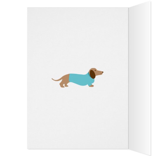 Any Occasion Dachshund Greeting Card (Inside (Left))