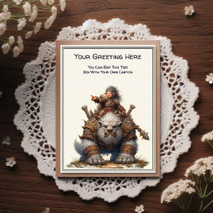 Any Occasion Female Troll Warrior Storybook Postcard