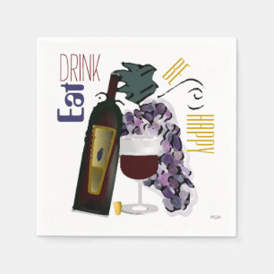 Any Occasion Grapes n Wine Paper Napkins