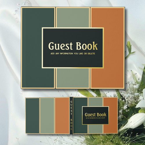 Any Occasion Guest Book Real Foil Guestbook Fall