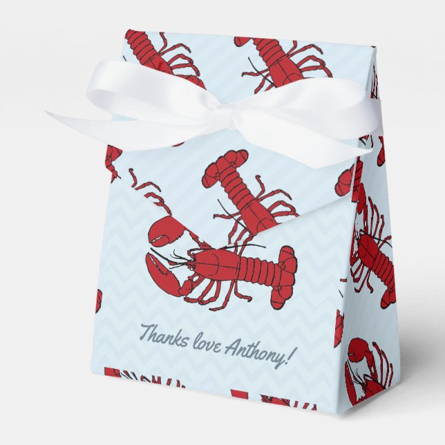 Any occasion Lobster Boil thank you guest Favor Boxes (Front Side)