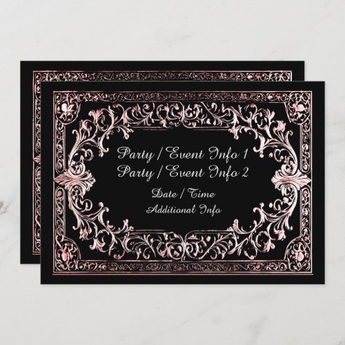 Any Occasion Rose Gold Frame Invitation