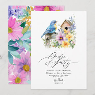 Any Occasion Spring Floral Garden Party Invitation