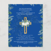 ANY Ordination Anniversary Invitation Blue (Front)