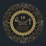 ANY Ordination Anniversary Priest PERSONALIZED  Large Clock<br><div class="desc">Decorative and personalized (with name and date) Ordindation Anniversary gift for an ordained Pastor, Priest Minister Deacon etc. Includes a Bible verse, scripture, proverb. Can be used for ANY Ordination anniversary milestone including 1st, 5th, 10th, 15th, 20th, 25th, 30th, 35th, 40th, 45th, 50th, 55th, 60th. Wonderful Christian, Catholic faith gift....</div>