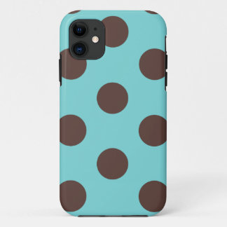 Any Phone Case Polka Dot Blue & Brown
