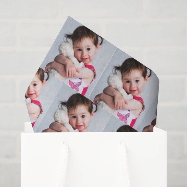 Any Photo: Child, Spouse Mom Dad Sweetheart Bestie Tissue Paper (Gift Bag)