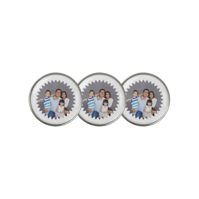 Any Photo in Award Frame Golf Ball Marker (3 Up)