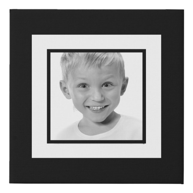 Any Photo Made Black White Gallery Wall Faux Canvas Print (Front)