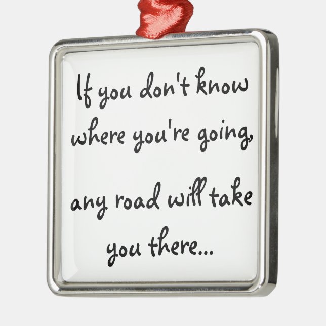 Any Road-ornament Metal Ornament (Left)