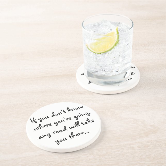 Any Road Sandstone Coaster (Side)