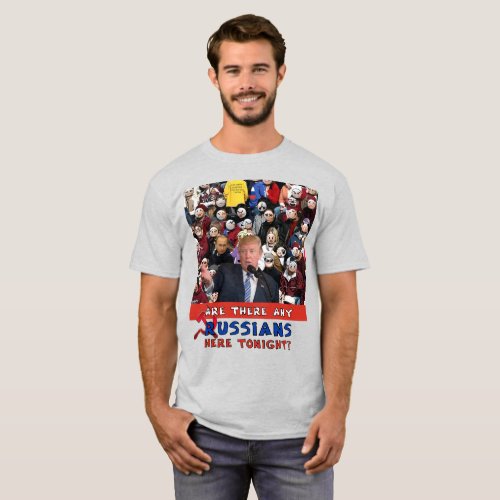 Any Russians Trump Rally Trump Russia Emoji T_Shirt