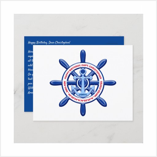 Any Seaport, City, Country Nautical Design