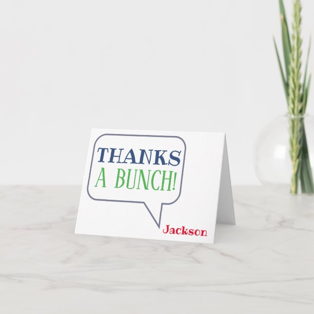 Any Sentiment & Colors - Speech Bubble Note Cards (Front)