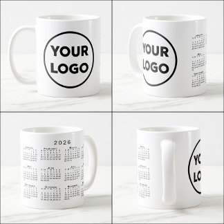 Any Shape Business Company Logo 2026 Calendar Coffee Mug