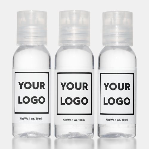 Any Shape Business Logo Company Website or Text Hand Sanitizer