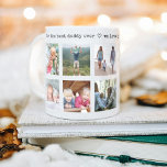 Any Text 10 Photo Collage Modern Minimal Keepsake Coffee Mug<br><div class="desc">Give the gift of special memories with a simply elegant photo collage coffee mug. The modern minimalist typography is set up as a "best daddy ever" Father's Day gift, but is simple to personalize for any occasion. Create your own unique keepsake gift for any family member or friend, such as...</div>