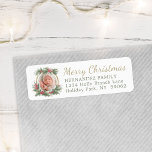 Any Text 1 Photo Christmas Holly Return Address Label<br><div class="desc">Add an elegant finishing touch to Holiday greeting cards or invitations with these artistic watercolor holly custom photo return address labels. Picture and text are simple to customize. (IMAGE PLACEMENT TIP: An easy way to center a photo exactly how you want is to crop it before uploading to the Zazzle...</div>