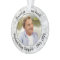 Any Text 2 Photo Memorial Elegant Faux Marble