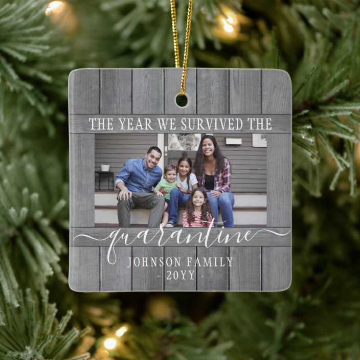 Quarantine I Survived Christmas Ornament
