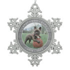 Any Text Best Dog Ever Simple Photo Gray Faux Wood