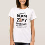 Any Text & Graduate Photo Black & White Proud Mom T-Shirt