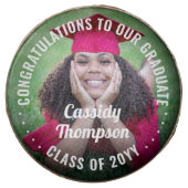 Any Text Graduation Photo Simple Modern Congrats Chocolate Covered Oreo (Front)