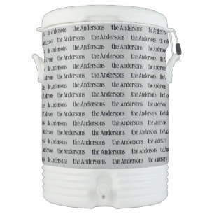 Any Text Name or Surname Personalized Beverage Cooler