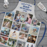 Any Text Photo Collage Best Dad Gray Blue Grilling Apron