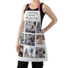 Any Text Photo Collage Best Mom & Chef White Black