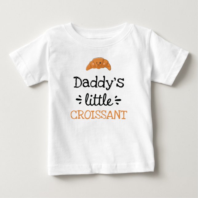  [Any Text's] Little Croissant Baby T-Shirt (Front)