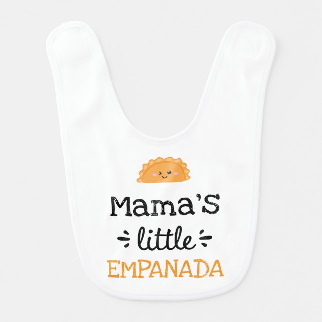  [Any Text's] Little Empanada Baby Bib (Front)