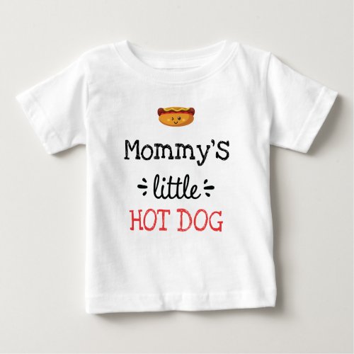 Any Texts Little Hot Dog Cute baby Bodysuit