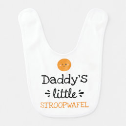 [Any Text&#39;s] Little Stroopwafel Baby Bib