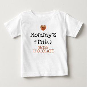 [Any Text's] Little Swiss Chocolate Baby T-Shirt