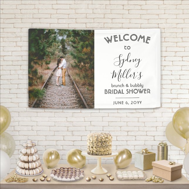 Any Theme Bridal Shower Elegant Photo Welcome Banner (Creator Uploaded)