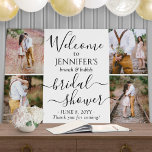 Any Theme Bridal Shower Large 4 Photo Welcome Foam Board<br><div class="desc">Welcome guests to a stylish bridal shower celebration with an elegant custom 4 photo collage 24"x36" foam board sign. Pictures and all wording on this template are simple to personalize. The "brunch & bubbly" party theme can easily be deleted or changed to another idea such as backyard bliss, garden tea...</div>